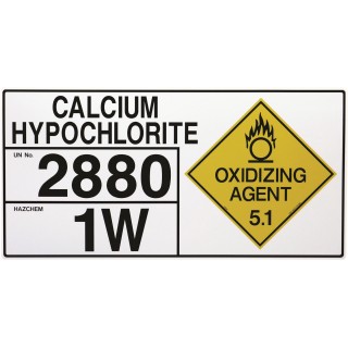 Hazchem Storage Sign - Calcium Hypochlorite